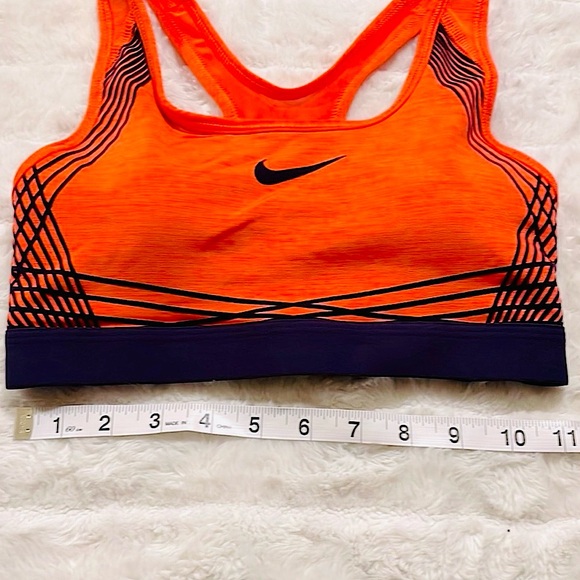 Nike Dri-Fit orange and black sports bra size XS - Picture 7 of 8